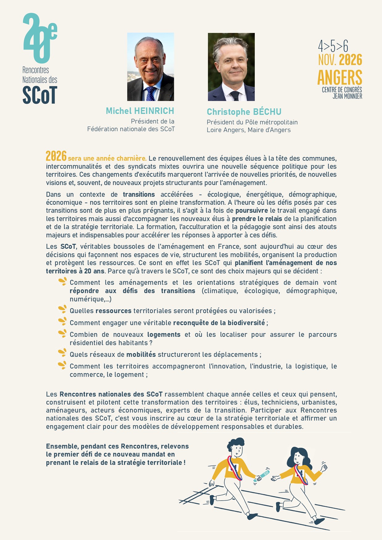 16es Rencontres Nationales des SCoT les 16 et 17 juin 2022 à Besançon