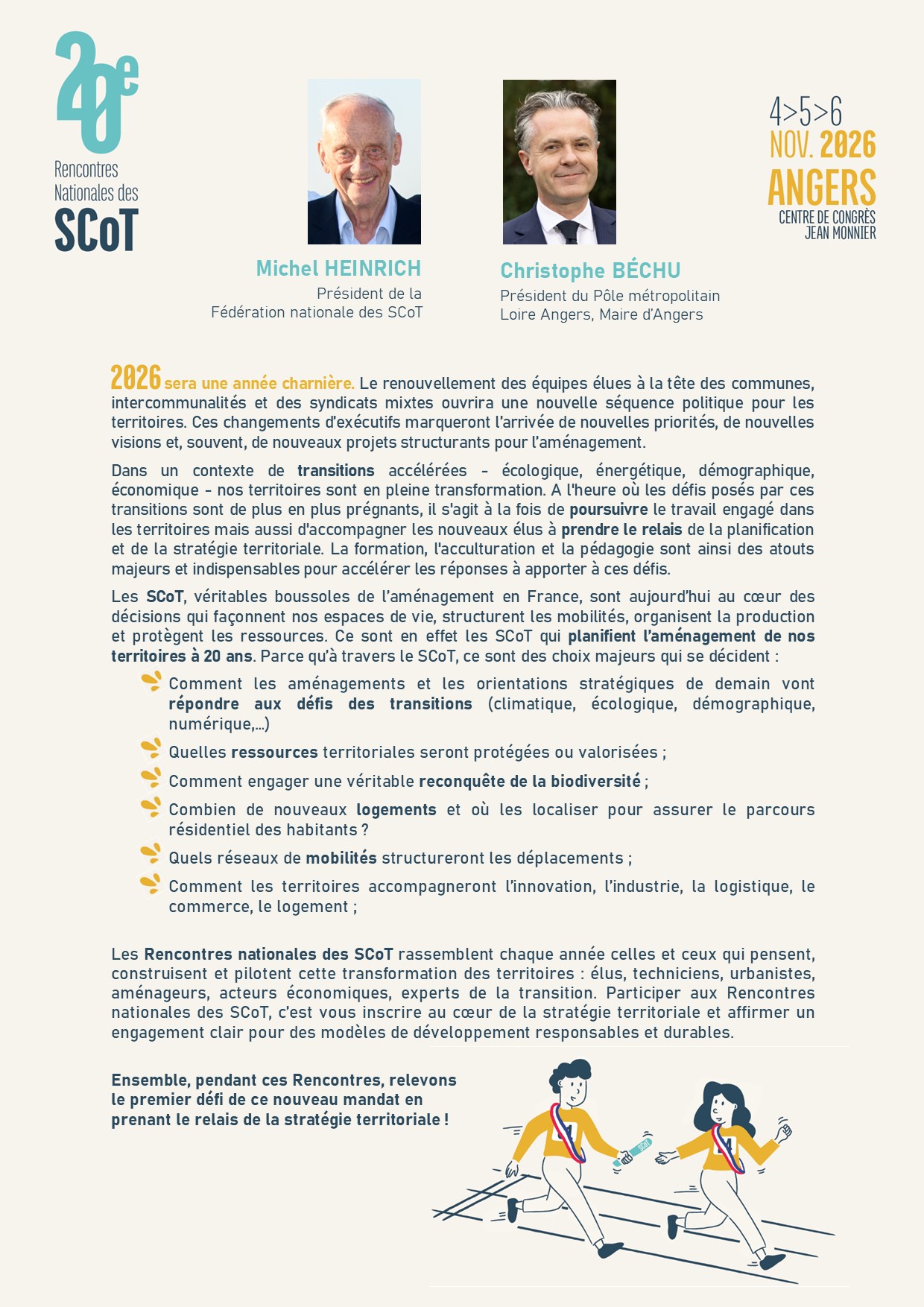 16es Rencontres Nationales des SCoT les 16 et 17 juin 2022 à Besançon