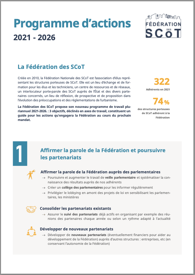 Programme d’actions 2021-2026